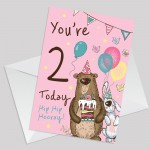 Youre 2 Today Birthday Card Second Birthday Card For Daughter