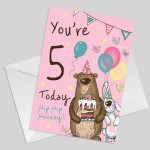 Youre 5 Today Birthday Card Fifth Birthday Card For Daughter