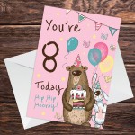 Youre 8 Today Birthday Card Eighth Birthday Card For Daughter