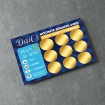 Dads Scratch Card Fathers Day Birthday Gifts for Dad Him Novelty