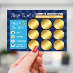 Step Dad Scratch Card Birthday Gift For Stepdad Fathers Day