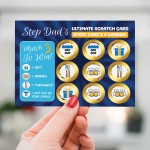 Step Dad Scratch Card Birthday Fathers Day Gift For Stepdad