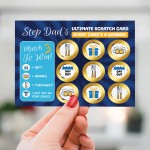 Step Dad Scratch Card Gift For Birthday Father's Day Stepdad