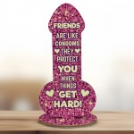 Friendship Plaque Novelty Christmas Funny Rude Birthday Gift