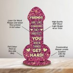 Friendship Plaque Novelty Christmas Funny Rude Birthday Gift