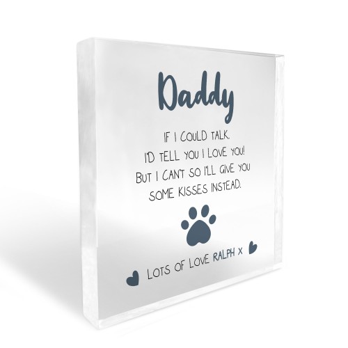 Funny Gift For Dad Daddy On Fathers Day From The Dog