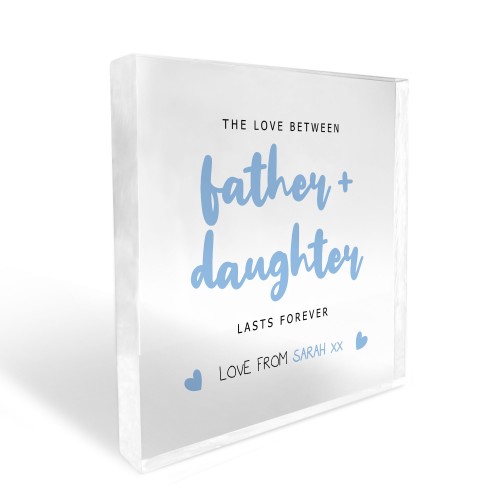 Father And Daughter Gift Daddy Daughter Plaque Personalised Gift