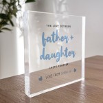 Father And Daughter Gift Daddy Daughter Plaque Personalised Gift