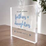 Father And Daughter Gift Daddy Daughter Plaque Personalised Gift