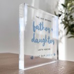 Father And Daughter Gift Daddy Daughter Plaque Personalised Gift