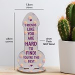 Friendship Funny Rude Plaque Novelty Birthday Best Friend Joke