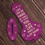 Funny Rude Plaque For Friend Family Partner Novelty Birthday