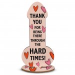 Funny Thank You Friendship Couple Gift Plaque Novelty Birthday