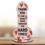 Funny Thank You Friendship Couple Gift Plaque Novelty Birthday