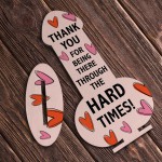 Funny Thank You Friendship Couple Gift Plaque Novelty Birthday