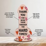 Funny Thank You Friendship Couple Gift Plaque Novelty Birthday