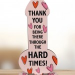 Funny Thank You Friendship Couple Gift Plaque Novelty Birthday