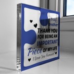 Birthday Gifts for Brother Acrylic Block Puzzle Brother Birthday