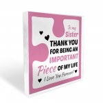 Birthday Gift for Sister Acrylic Block Puzzle Sister Birthday