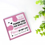 Birthday Gift for Sister Acrylic Block Puzzle Sister Birthday