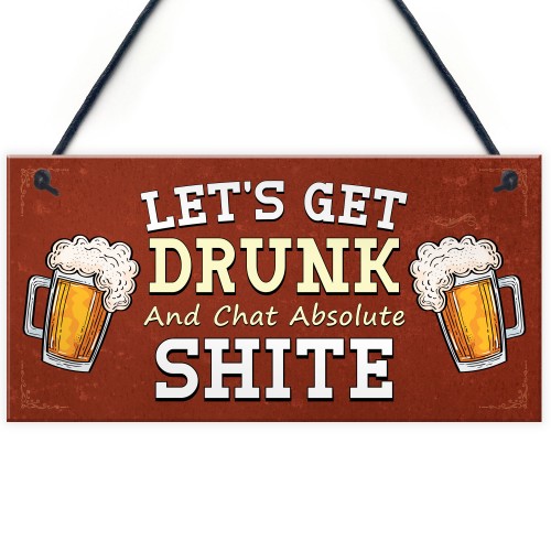 HOME BAR SIGN Hanging Wall Door Sign FUNNY Man Cave Shed Sign