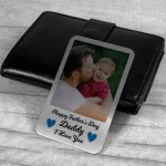 Personalised Photo Metal Wallet Card Fathers Day Gift For Dad