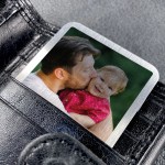 Personalised Photo Metal Wallet Card Fathers Day Gift For Dad