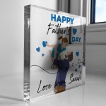 Happy Fathers Day Gift From Daughter Personalised Block Dad Gift