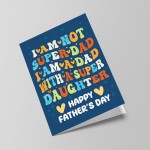 Funny Fathers Day Card From Daughter FATHERS DAY CARD