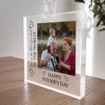 Fathers Day Gift For Grandad Beautiful Personalised Photo Block