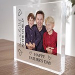 Fathers Day Gift For Uncle Beautiful Personalised Photo Block