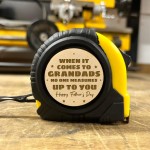 Personalised Fathers Day Gift For GRANDAD Tape Measure Tool