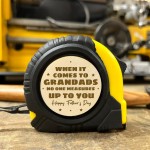 Personalised Fathers Day Gift For GRANDAD Tape Measure Tool