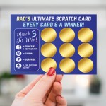 Dad Gift Novelty Scratch Card Gift For Birthday Fathers Day Men