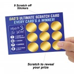 Dad Gift Novelty Scratch Card Gift For Birthday Fathers Day Men