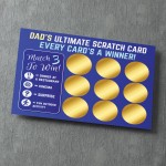 Dad Gift Novelty Scratch Card Gift For Birthday Fathers Day Men