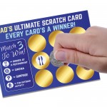 Dad Gift Novelty Scratch Card Gift For Birthday Fathers Day Him