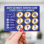 Dad Gift Novelty Scratch Card Gift For Birthday Fathers Day Him