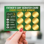 Fathers Day Scratch Card Novelty Gift For Dad From Children