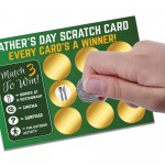 Fathers Day Scratch Card Novelty Gift For Dad From Children