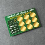 Fathers Day Scratch Card Novelty Gift For Dad From Children