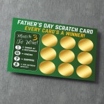 Fathers Day Scratch Card Novelty Gift For Dad From Children