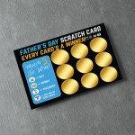 Dad Scratch Card Gifts for Dad Fathers Day Gift Novelty Card