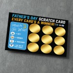 Dad Scratch Card Gifts for Dad Fathers Day Gift Novelty Card