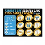 Gifts for Dad Scratch Card Fathers Day Gift Novelty Scratch Card