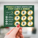 Grandad Scratch Card Novelty Fathers Day Gift for Grandad