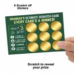 Grandad Scratch Card Novelty Fathers Day Gift for Grandad