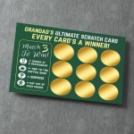 Grandad Scratch Card Novelty Fathers Day Gift for Grandad