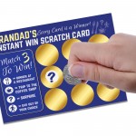 Fathers Day Gift For Grandad Birthday Gifts Novelty Scratch Card