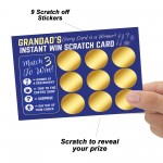 Fathers Day Gift For Grandad Birthday Gifts Novelty Scratch Card